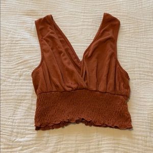 Urban Outfitters Burnt orange crop top